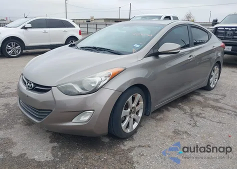 2013 Hyundai Elantra Limited из США, поврежденный, VIN 5NPDH4AEXDH307972